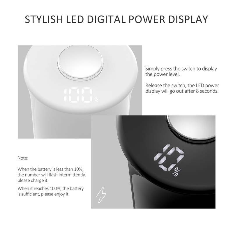 Salt and Pepper Grinder Set with LED Power Display Larger