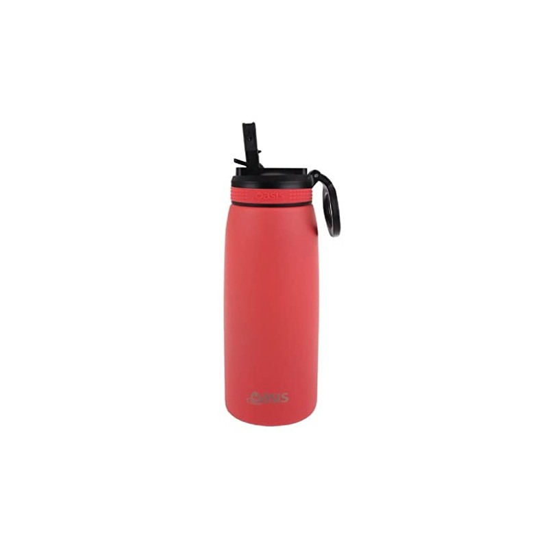 Oasis Insulated Sports Bottle with Sipper, Coral, 780 ml
