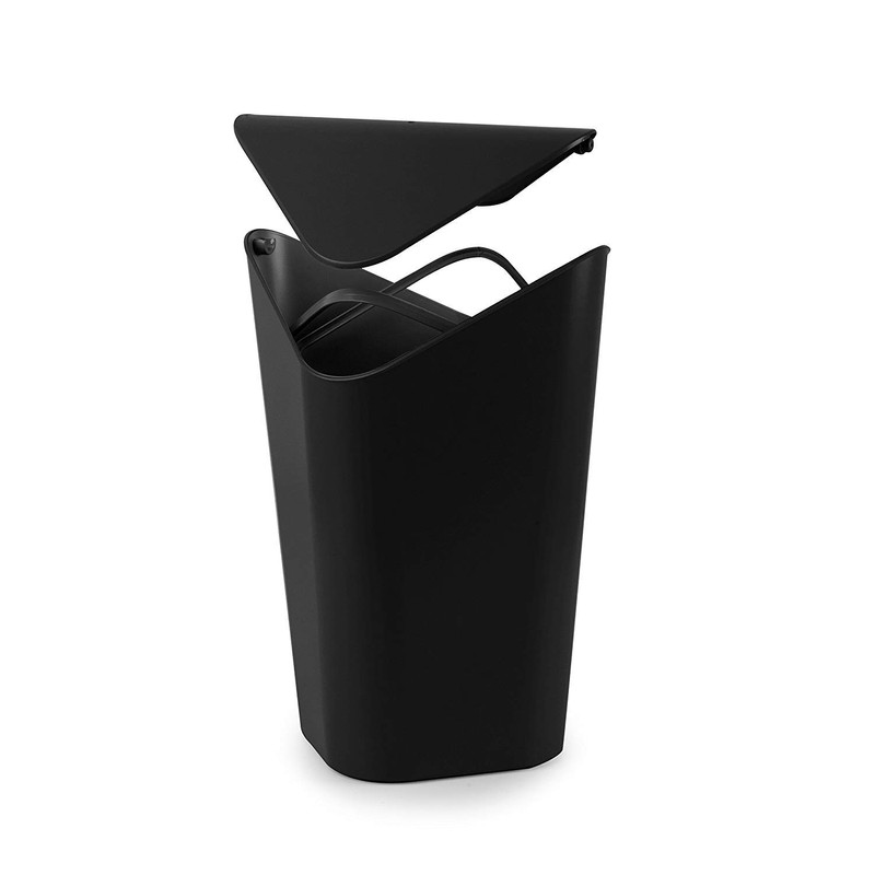 Umbra Square Trash Can with Swing Lid Pail Trash Can
