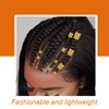 Hair Braid Accessories, 60 Aluminium Braid Locks, Adjustable Metal Cuffs,