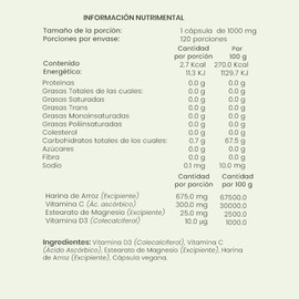 Vitamina D3 Joycare Juliana Suplemento Alimenticio, 100 Cápsulas