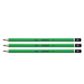 BIC Set of 3 Graphite Hexagonal Pencils CRITERIUM 550 Lead 2B