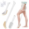 GEENOA New Foot Brush with Long Handle, 3-in-1 Foot Scrubber