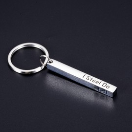 11th Anniversary Steel Gifts for Him Her - 11 Wedding Anniversary Keychain Gifts for Husband Wife 11th Anniversary for Boyfriend Girlfriend I Steel Do 11 Year Anniversary Presents for Men Women