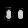 QUARKZMAN Pack of 50 Rubber Grommets, 7.5 mm Diameter x