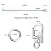 [Ahiller] Sturdy Wallet Chain, [Double Locking Carabiner, Stainless Steel Chain],