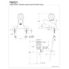 Kingston Brass FB0521 Single-Handle 4 in. Centerset Bathroom Faucet, Polished