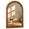 Tanmicoshomy Wood Bathroom Mirror 24x36 Inch,Rustic Wall Mirrors with Shatter-Proof