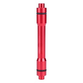 Dilwe Bicycle Thru Axle Adapter, Quick Release Hub Aluminium Alloy Thru Axle Adapter 15 mm to 12 mm Bicycle Skewer Adapter for Road Bike Mountain Bike (Red)