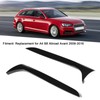 2pcs Rear Back Window Side Spoiler Glossy Black Maintenance Replacement