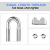 TERF TERF? 8 Pcs Wire Rope Cable Clip Clamps M8