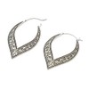 Antique Lace Swirl Plug Hoop Earrings, Sold as a Pair