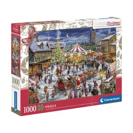 Clementoni Jigsaw Puzzle Collection - The Christmas Fair 1000 Pieces - Puzzle For Adults 14-99 Years, Gift For Men/Women, Made In Italy, 81505