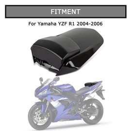 Motorcycle Rear Passenger Seat Fairing Cover Cowl Tail Section for YZF R1 1000 2004 2005 2006 (Black)