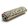 Lucklybestseller Metal Lighter Case Cover Holder Water Ripple Engraving for