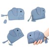 KyeeaDIY Coin Purse, Small Leather Coin Pouch Wallet with Keychain