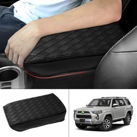 FIILINES Center Console Cover for Toyota 4Runner 2010-2024, Armrest Cover Pad Cushion 4Runner Accessories Armrest Cover Anti-Scratch Black