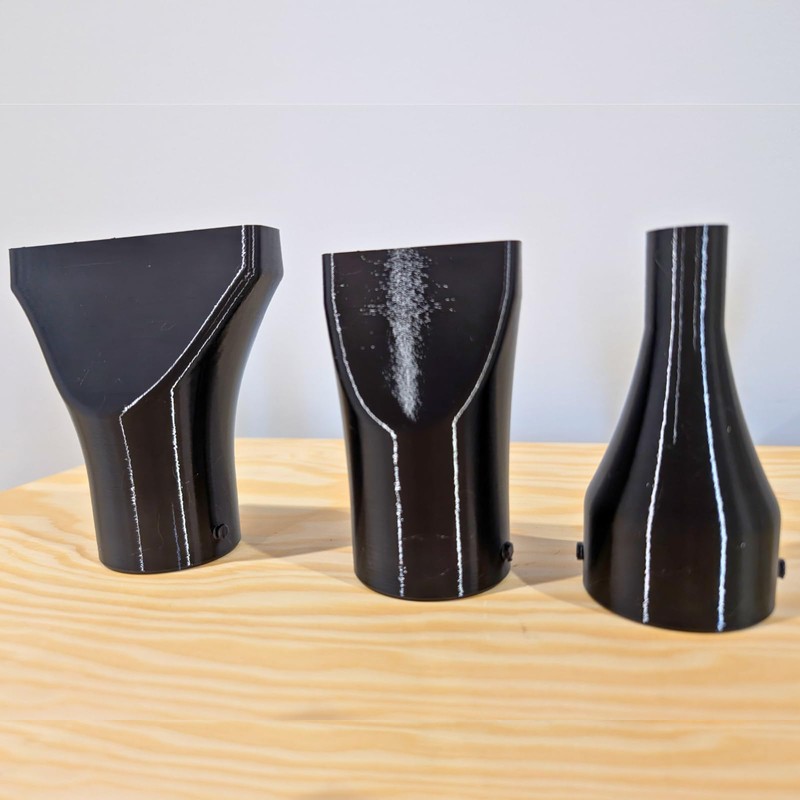 Triple Blower Nozzle Pack, Compatible with Makita Blowers DUB185 &