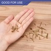 sourcing map 35Pcs Small Tiny Nails 1.5x20mm(DXL) Tiny Brass Nails