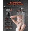 Wall Mounted Rainfall Bathroom Shower System 10 Inch Rain Shower