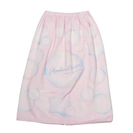 BEACHMEMORY Beach Memory Wrap Towel, Girls, 100% Cotton, Gradient, Tie Dye, Name Tag, Sunburn Protection, Wrap Towel, Clothes Change Towel (A-Pink, 70 Size)