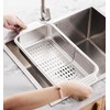 Over The Sink Colander Strainer Basket, 304 Stainless Steel Extendable