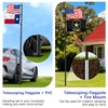 IOEN 20FT Telescoping Flag Pole Kit with Tire Mount &