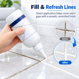 Tile Gap Filler Sealant Waterproof Tile Grout Repair Agent Silicone Caulking Tool for Bathroom Kitchen Floor Wall Crack Filling Renovation Use