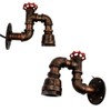 DC VOLTAGE Industrial Metal Water Pipe Wall Lights Indoor Wall