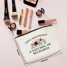 NGZS Funny Gifts Makeup Bag Humor Sarcastic Cosmetic Bag for Women Friend Coworker Bestie Sister Girl Teen Social Worker Leader Mom Teacher Therapist Saying Joke Graduation Birthday Christmas