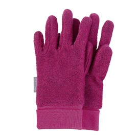 Sterntaler Finger Gloves Unisex Children's Micro Fleece with Elastic Cuff Glove, pink