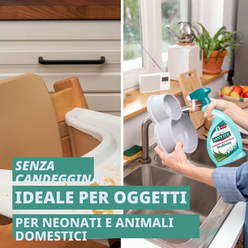 Sanytol - Detergente disinfettante multiuso con pistola a spruzzo -