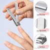 Tweezers and Nail Clipper Set with Case for Men Women,