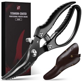 Emojoy All-Metal Kitchen Poultry Shears with Titanium Coated Blades