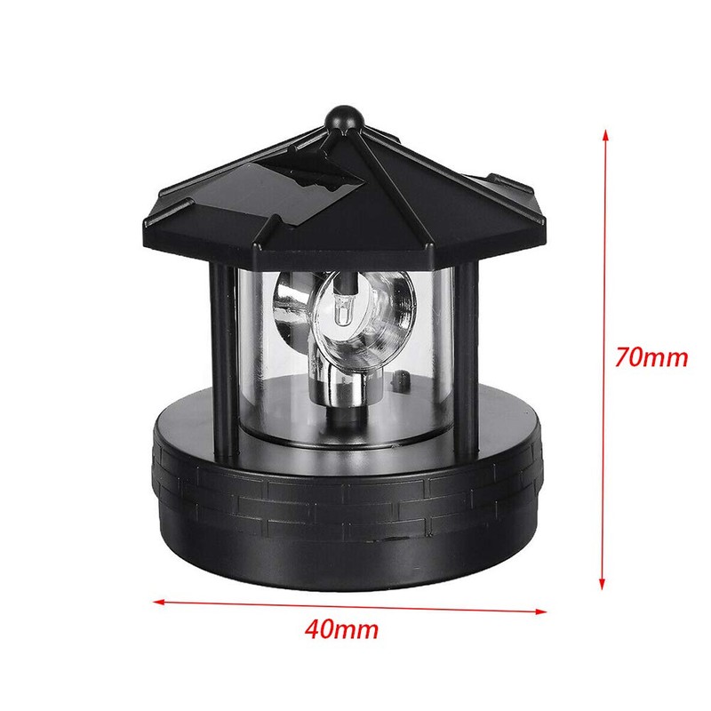 Erthree Garden Solar Lights, Outdoor LED Solar Lighthouse, Durable Rotatable