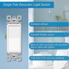Greencycle Single Pole Rocker Light Switch,Paddle Light Switch 15 Amp,Sp
