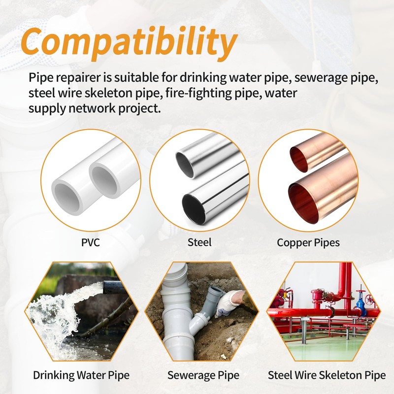 Pipe Repair Clamp Kit -1 1/4 Inch 41mm-44mm High Pressure