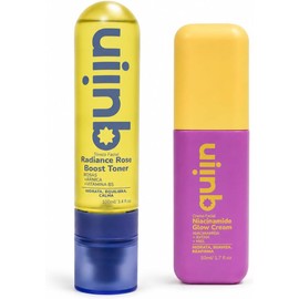 Quiin Set Niacinamide Glow Cream y Radiance Rose Boost Toner