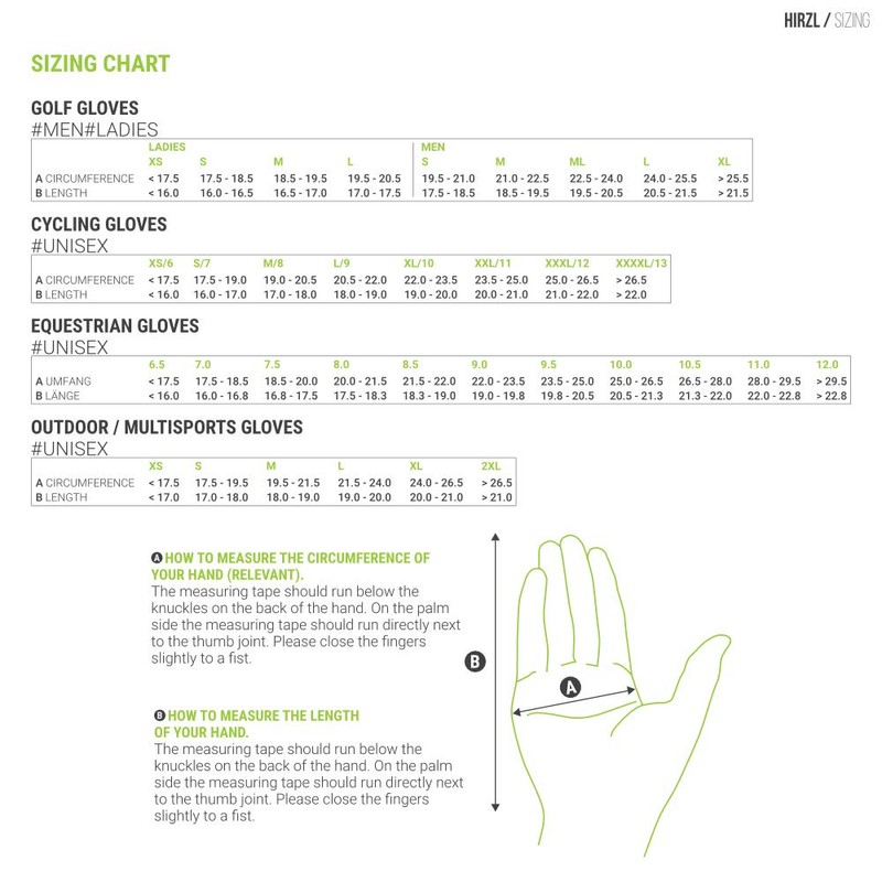 Hirzl Hybrid PLUS Golf Glove (White/Black, Large)