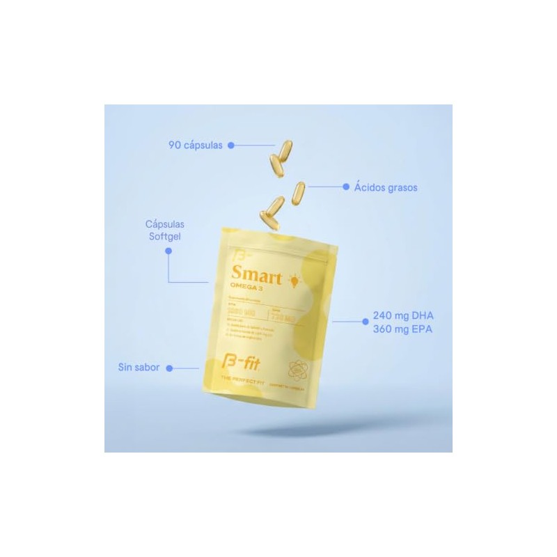 B-FIT Omega 3 1800 mg Ácidos Grasos - 1080 EPA