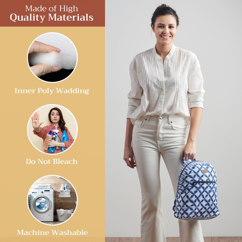 Maison d' Hermine Backpack for Women Men Cotton Shoulder Multipurpose