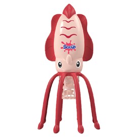 Rinnland Electric Squid Water Toy with LED Lights for Boys and Girls (Red)