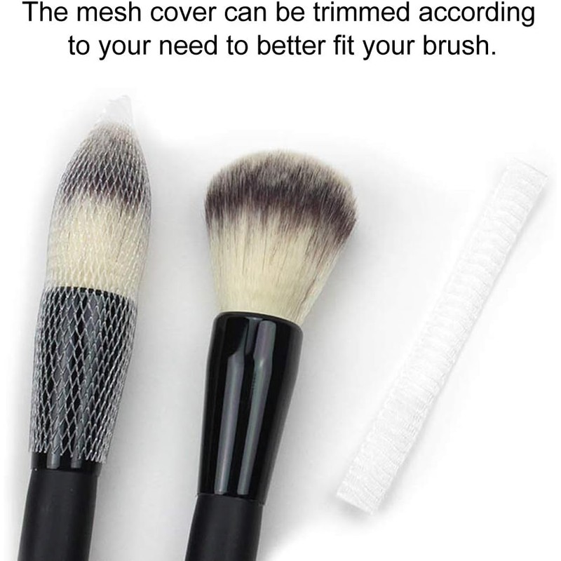 100 Piezas De Protector De Cepillo Reutilizable, Pincel De Maquillaje,