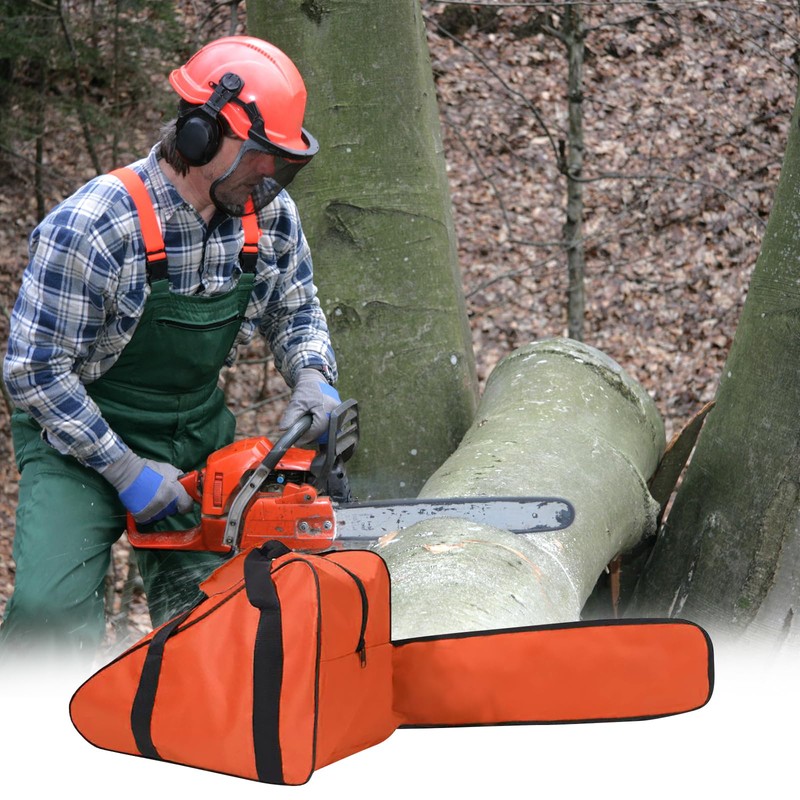 DOKSMERIA Chainsaw Bag Carrying Case, Heavy Duty Chainsaw Case with