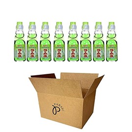 RAMUNE Japanese Soft Drink multi-pack, 8 Bottles, 6.76 Fluid Ounce (Melon)