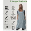 Stomeshle Japanese Aprons Plus Size Smock for Women with Pockets