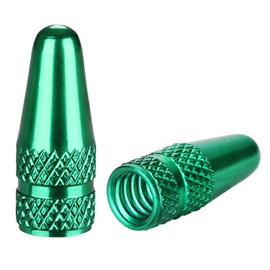 Aluminum Bike Presta Valve Caps Anodized Fully Thread Air Dust Valve Covers for Bike, Used on Presta/French Valves Tire Pump Accessories Fit MTB, Mountain Bike, Rode Bike, Bicycle (5 Pack)