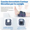 Ehucon Protezione per tallone 3D per piaghe da decubito, cuscino
