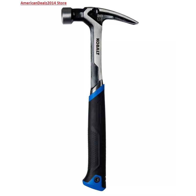 Kobalt 20-oz Smooth Face Steel Head Steel Claw Hammer Blue