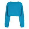 BlackButterfly Girls' Long Sleeve Bolero Sparkle Cardigan Children, turquoise
